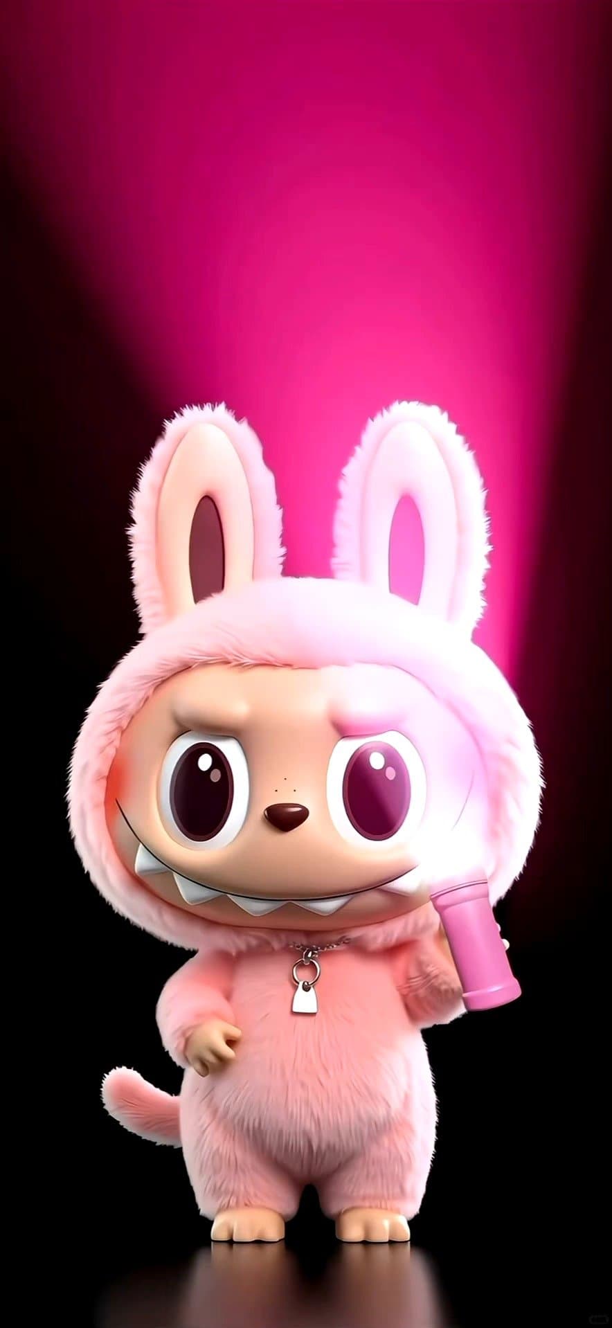 Neon Glow Bunny Labubu