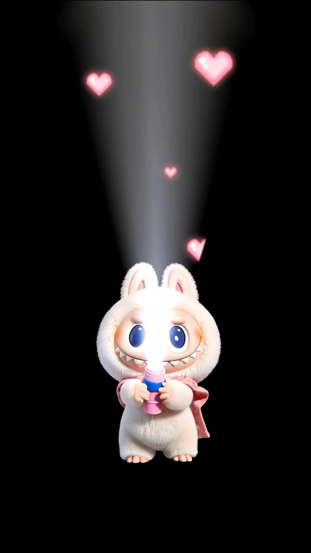labubu love flashlight live photo